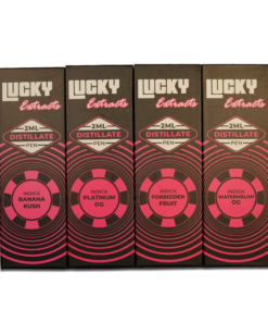 “Lucky Extracts” 2ml Distillate Pen – Indica